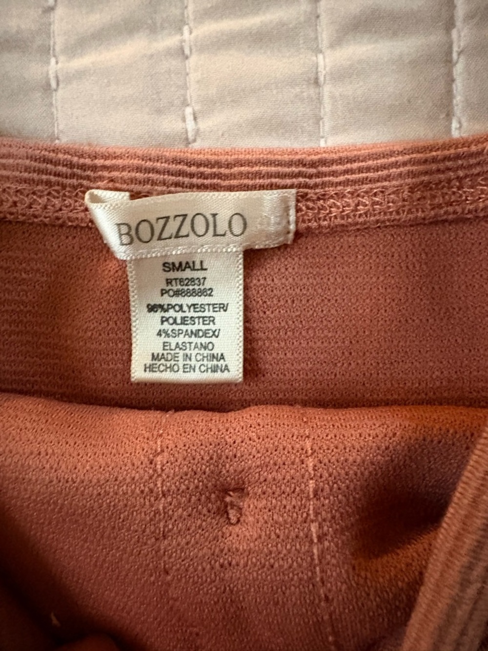 Bozzolo Rust Ribbed Button-Front Crop Top - Picture 5 of 5